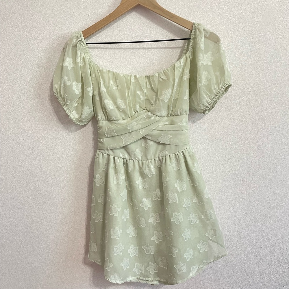 Le Lis Green Floral Romper